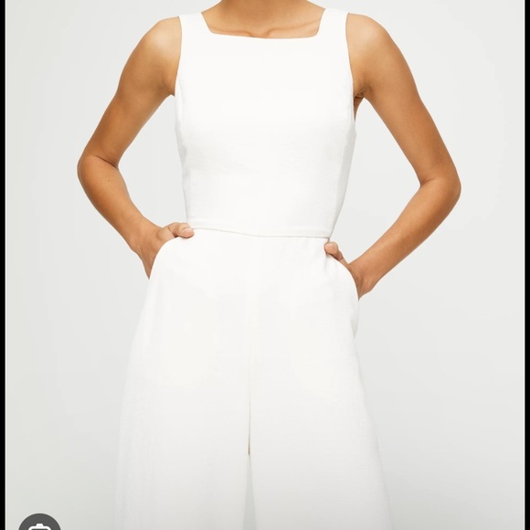 Aritzia Wilfred White Écoulement Jumpsuit - Picture 2 of 11